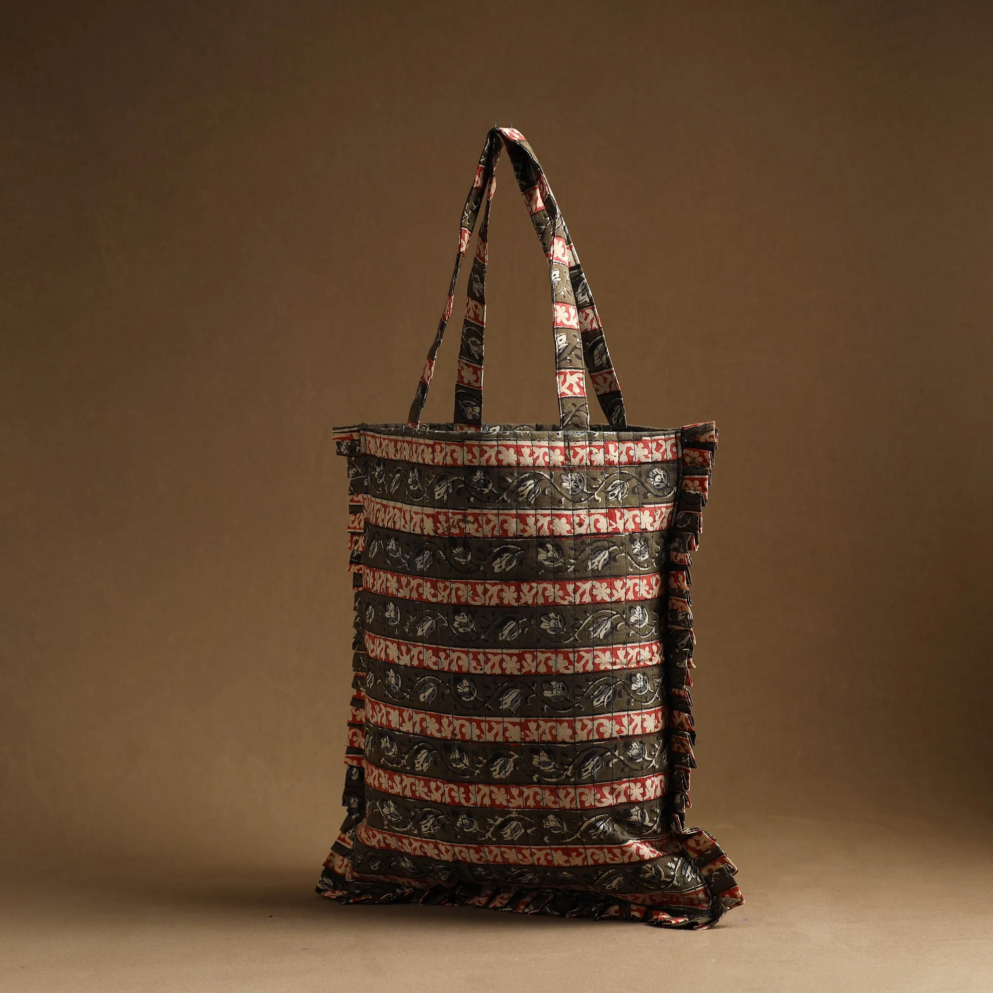Multicolor - Handcrafted Cotton Frill Jhola Bag 26
