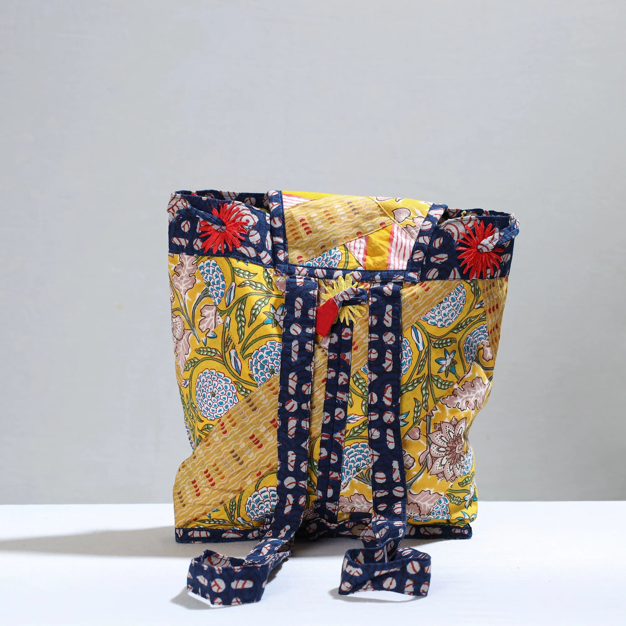 Multicolor - Jugaad Patchwork Handmade Pithu Bag 100