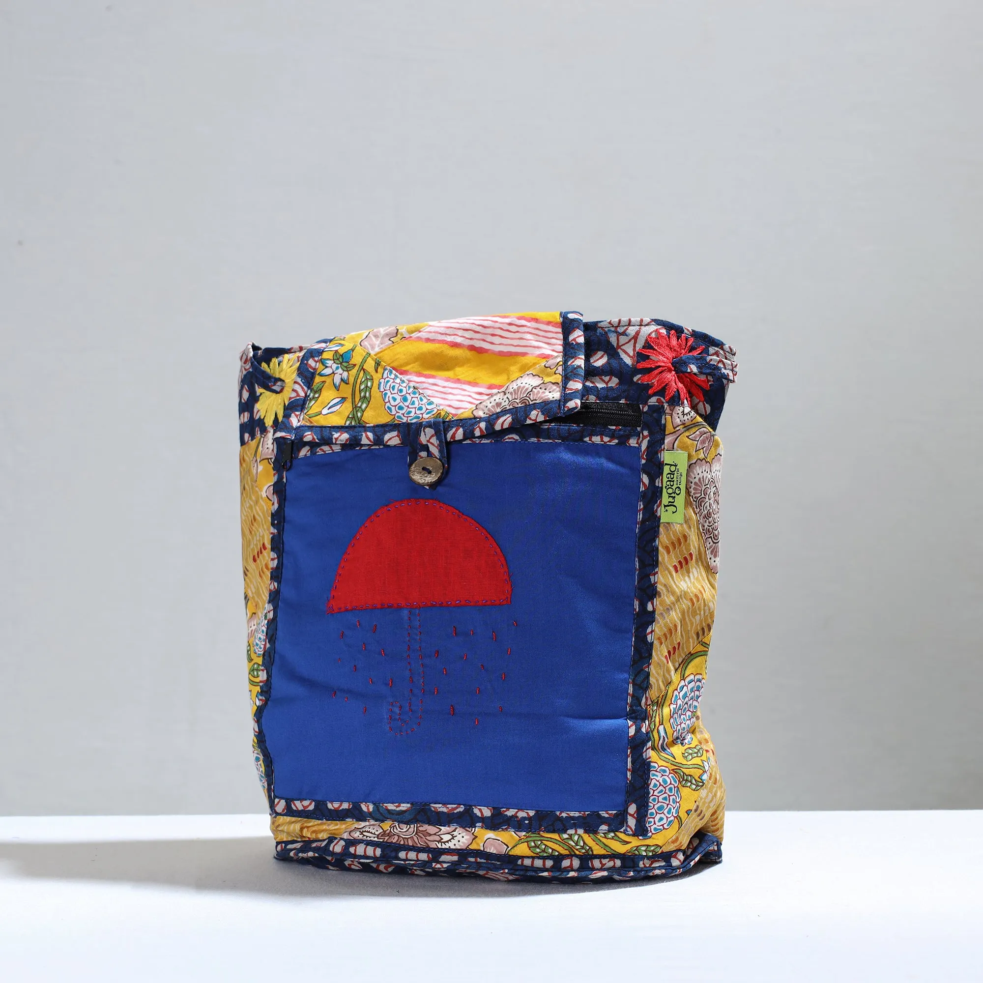 Multicolor - Jugaad Patchwork Handmade Pithu Bag 100