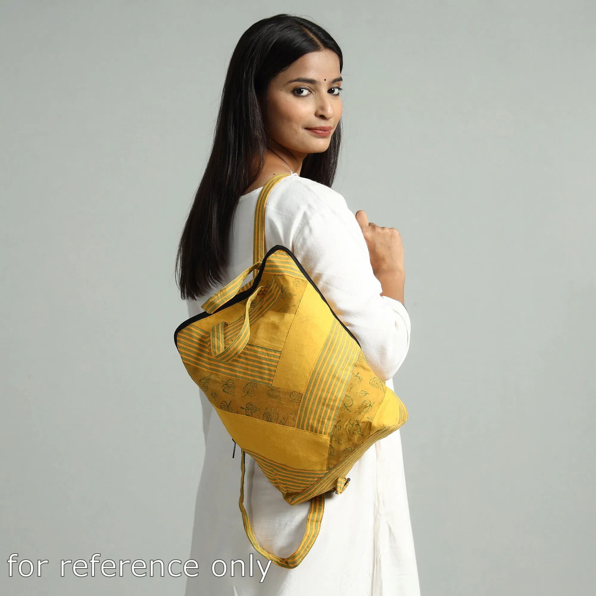 Handmade Multicolor Jugaad Patchwork Pithu Bag - 125