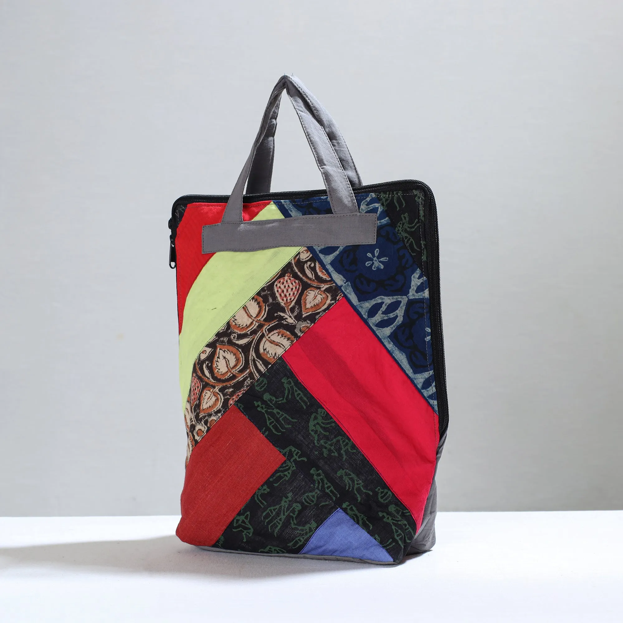 Handmade Multicolor Jugaad Patchwork Pithu Bag - 125
