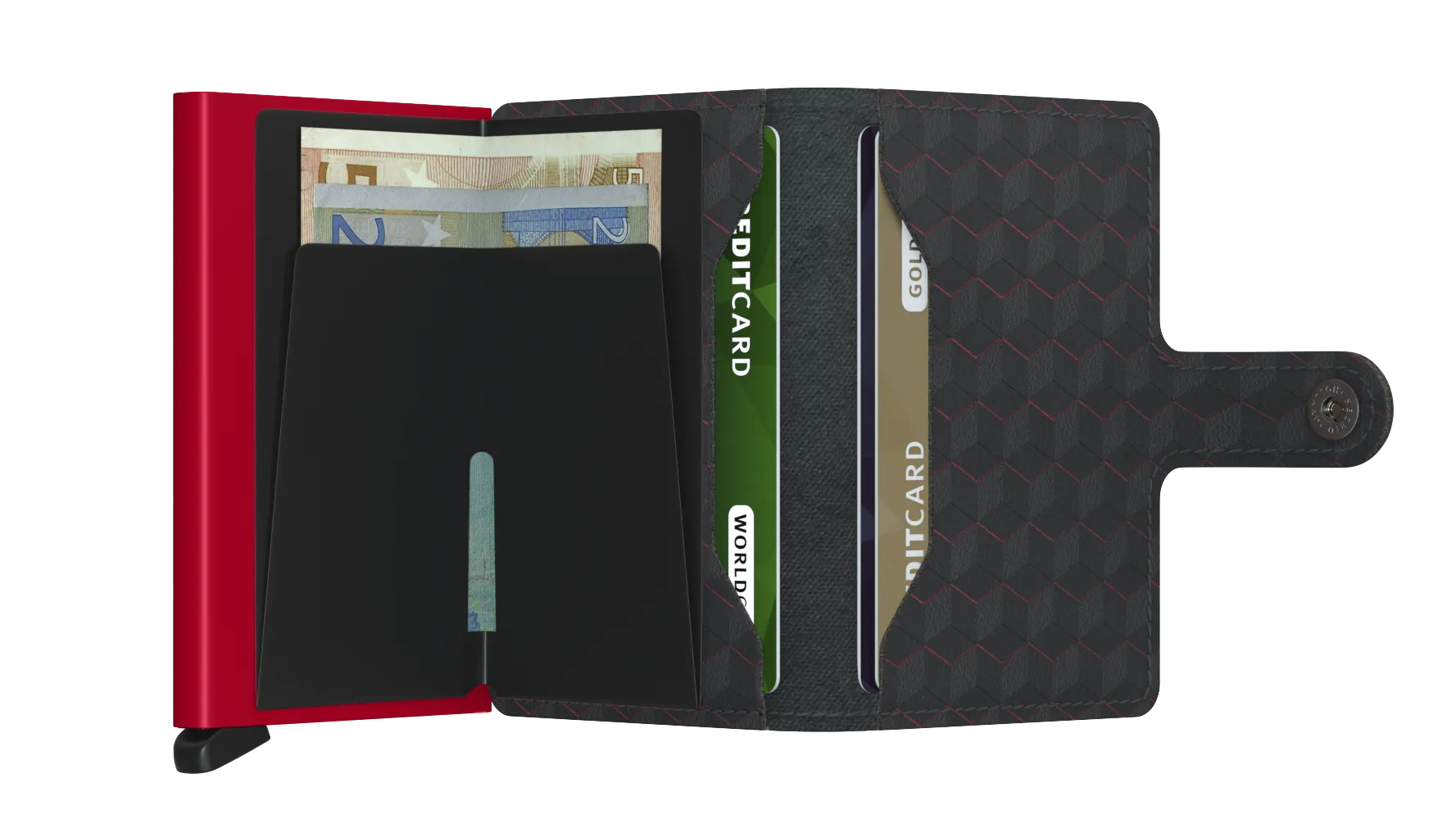 Optical Leather Miniwallet