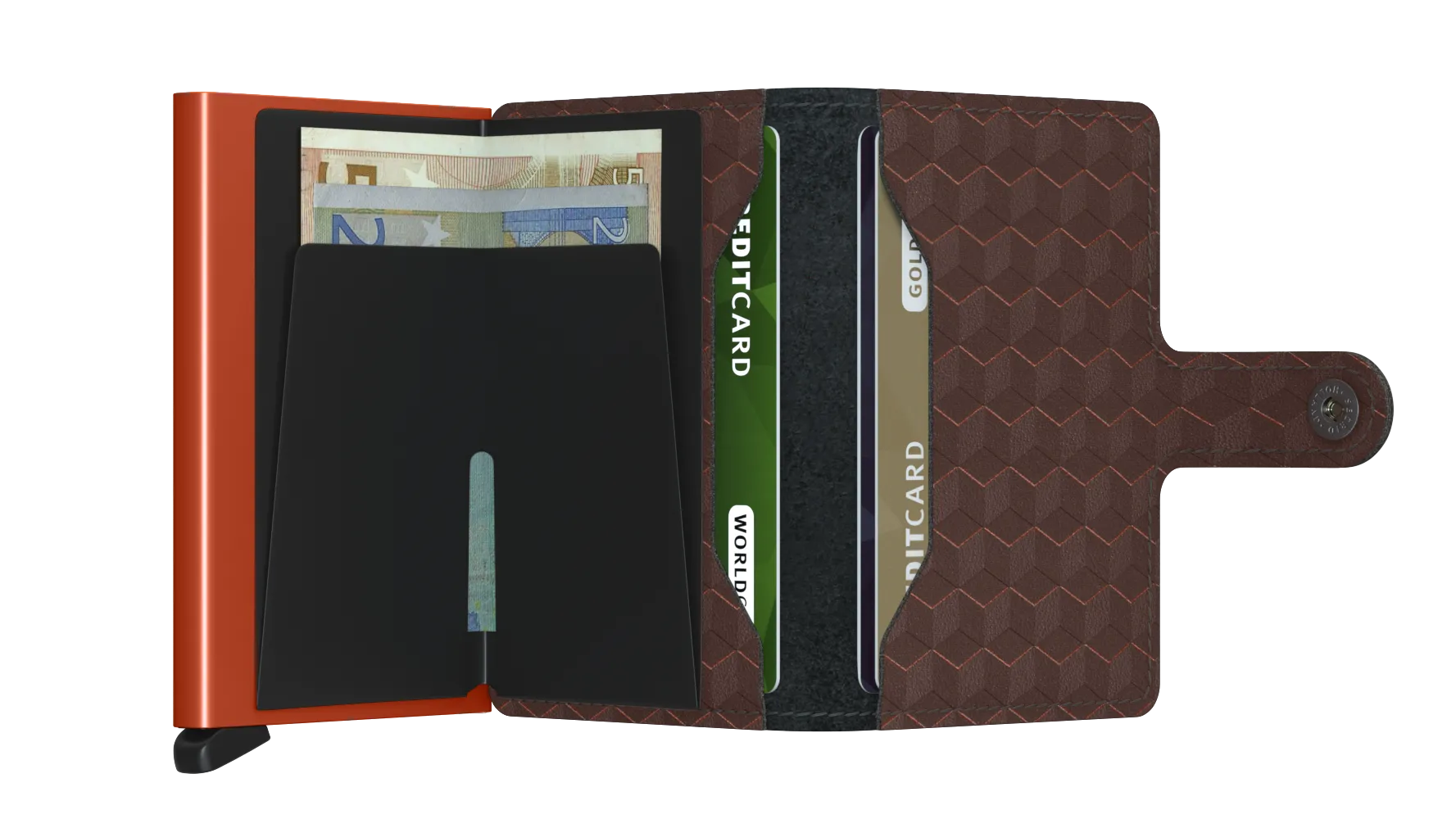 Optical Leather Miniwallet