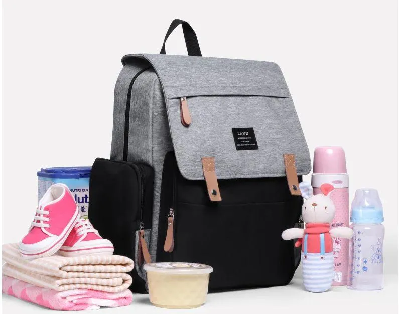Parents Multifunction Large Capacity Travel Nappy Backpacks With Changing Mat