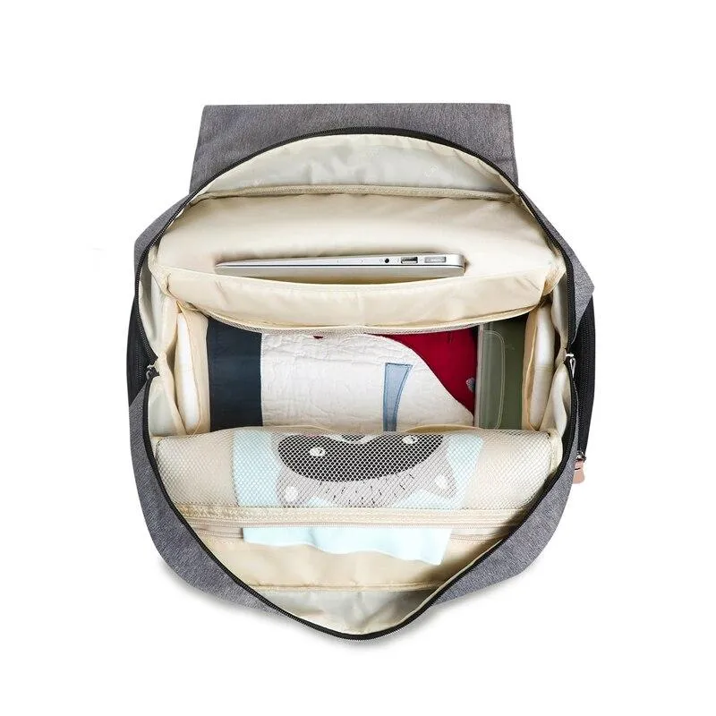 Parents Multifunction Large Capacity Travel Nappy Backpacks With Changing Mat