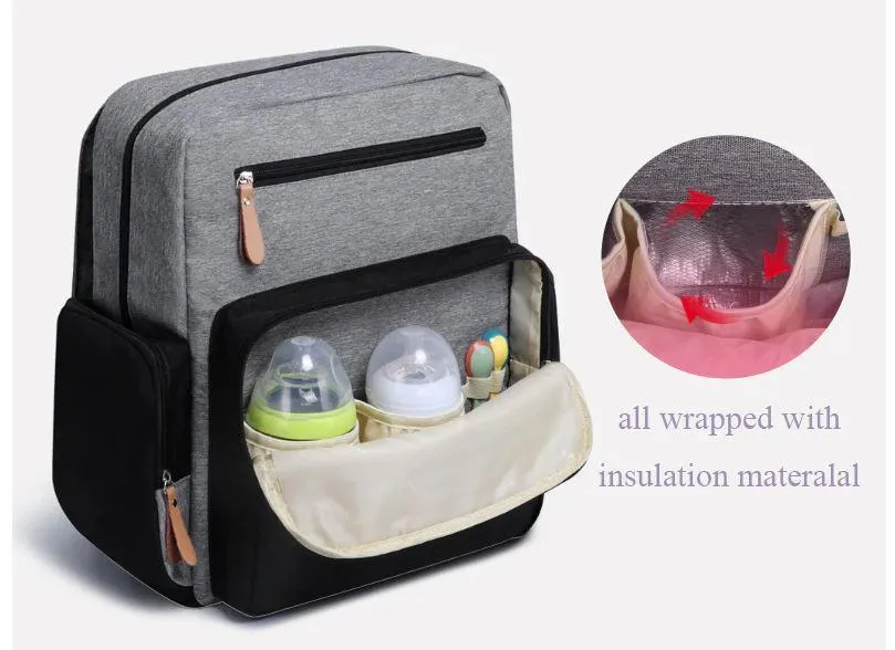 Parents Multifunction Large Capacity Travel Nappy Backpacks With Changing Mat