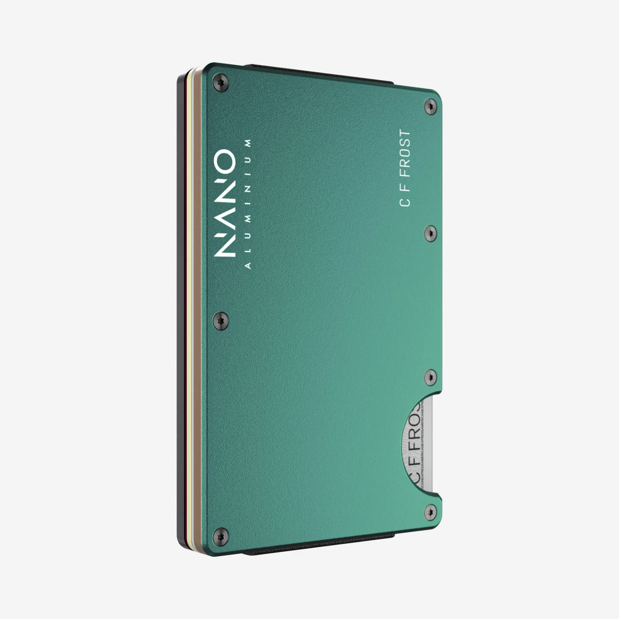 Personalised AirTag Cash Strap Wallet (Racing Green)