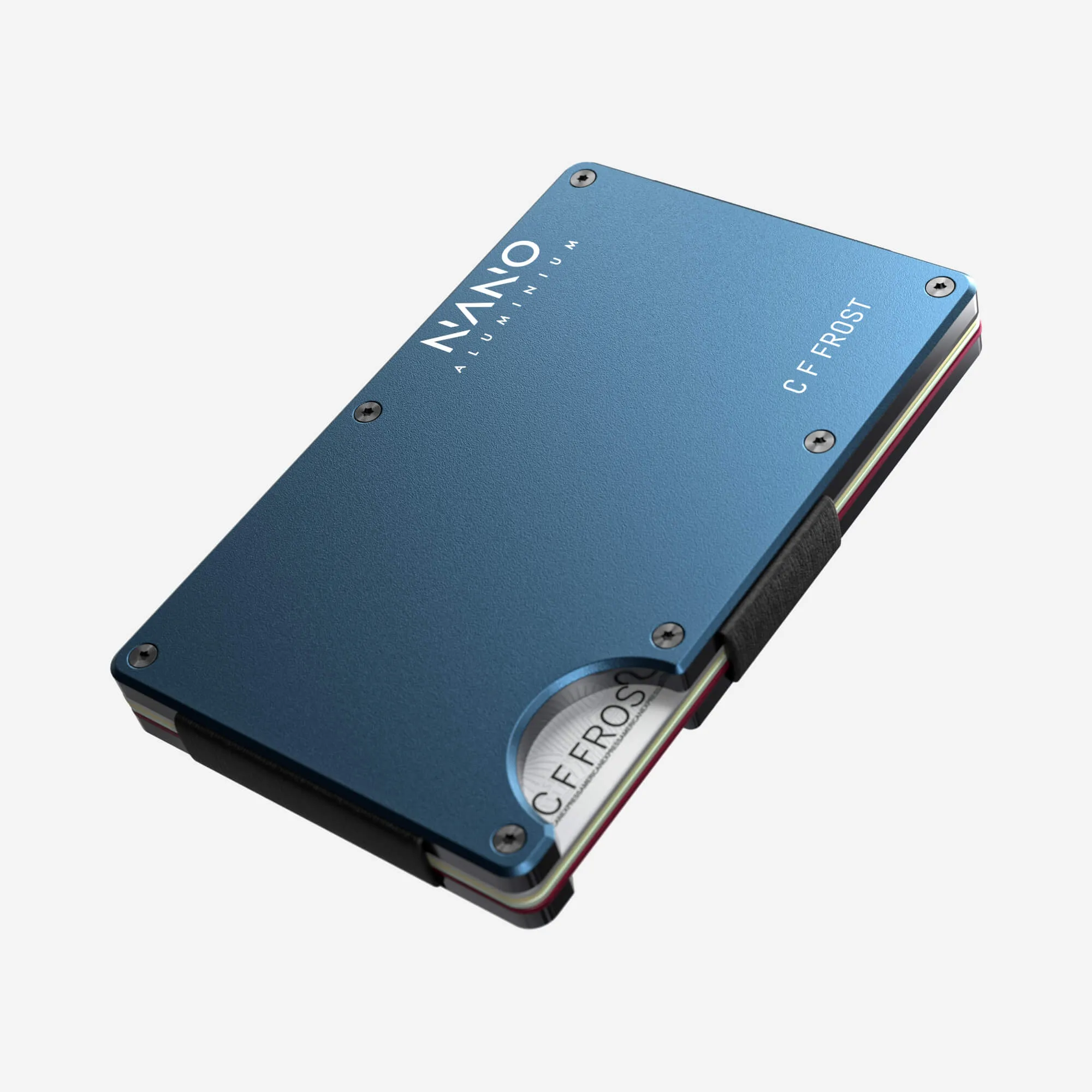 Personalised AirTag Money Clip Wallet (Riviera Navy)
