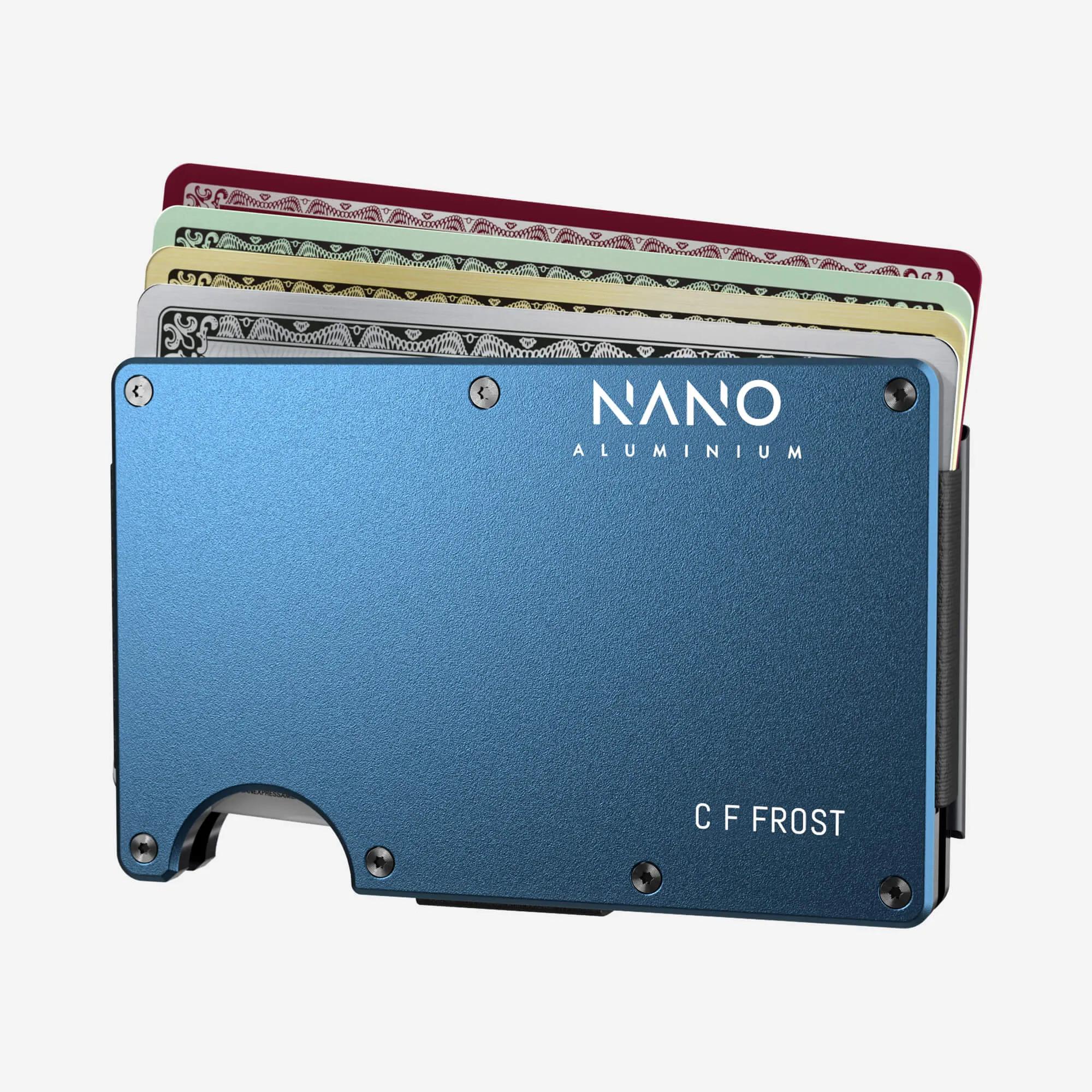 Personalised AirTag Money Clip Wallet (Riviera Navy)