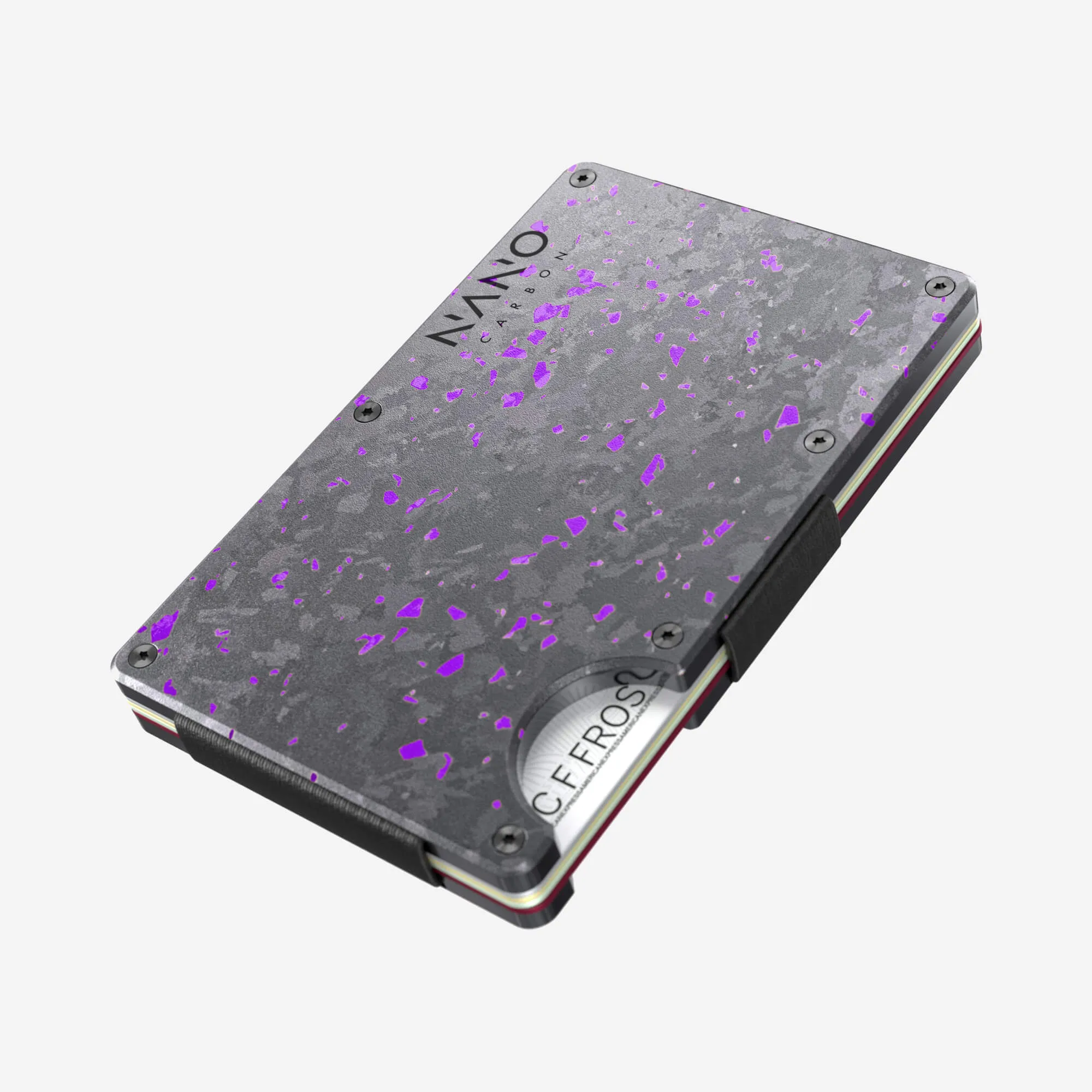 Personalised Money Clip Wallet (Nero/Viola)