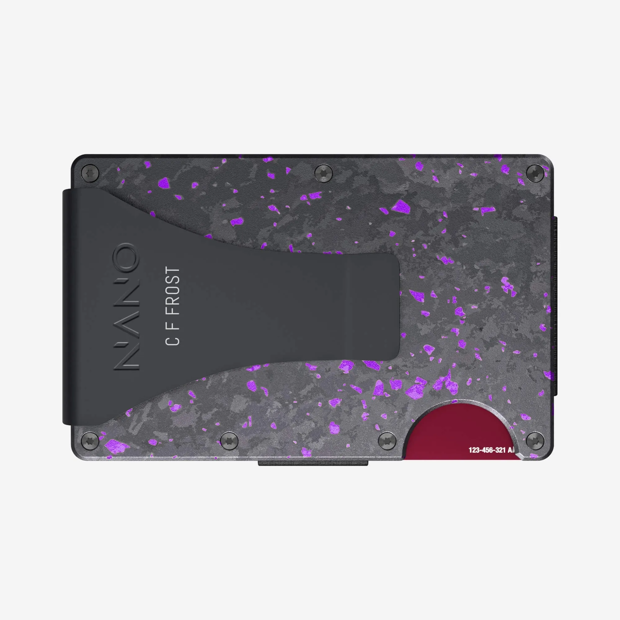 Personalised Money Clip Wallet (Nero/Viola)