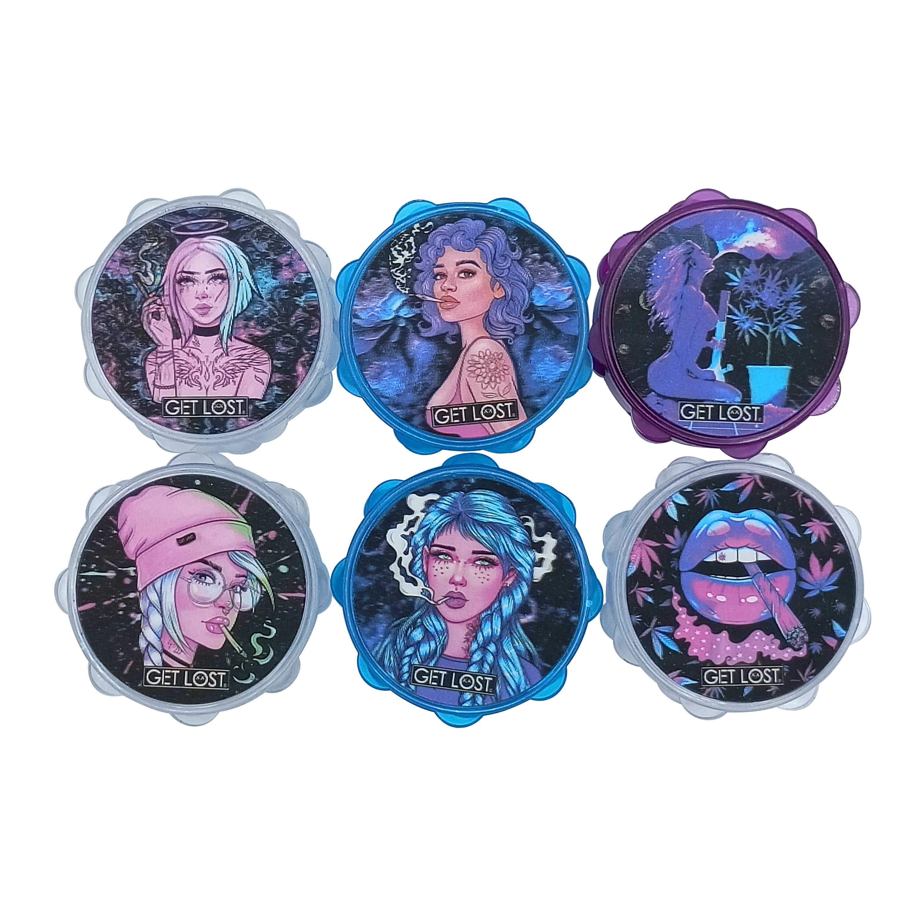 Plastic 3D Galaxy Grinder 67 mm (06)