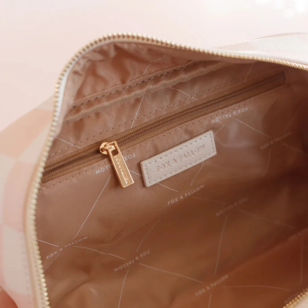 Powder Check Wash Bag