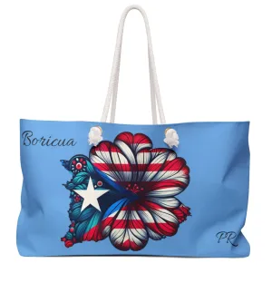 Puerto Rico Boricua  Oversized Weekender Bag -Bolsa Grande, Puerto Rico Flag, Beach Bag, Latina Bag, Latino Bag, Bolsa para la playa, bulto para viaje. Boricua.