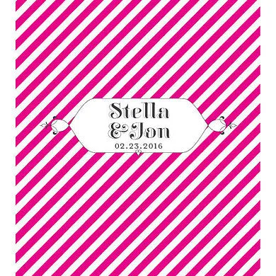 "CANDY STRIPE" PERSONALIZED LIP BALMS (12/pkg)