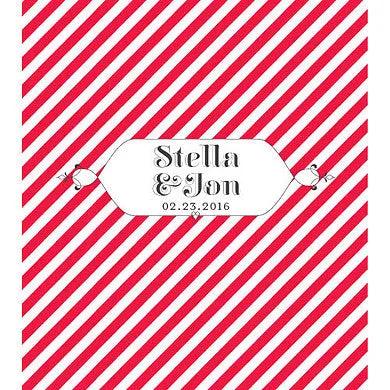 "CANDY STRIPE" PERSONALIZED LIP BALMS (12/pkg)