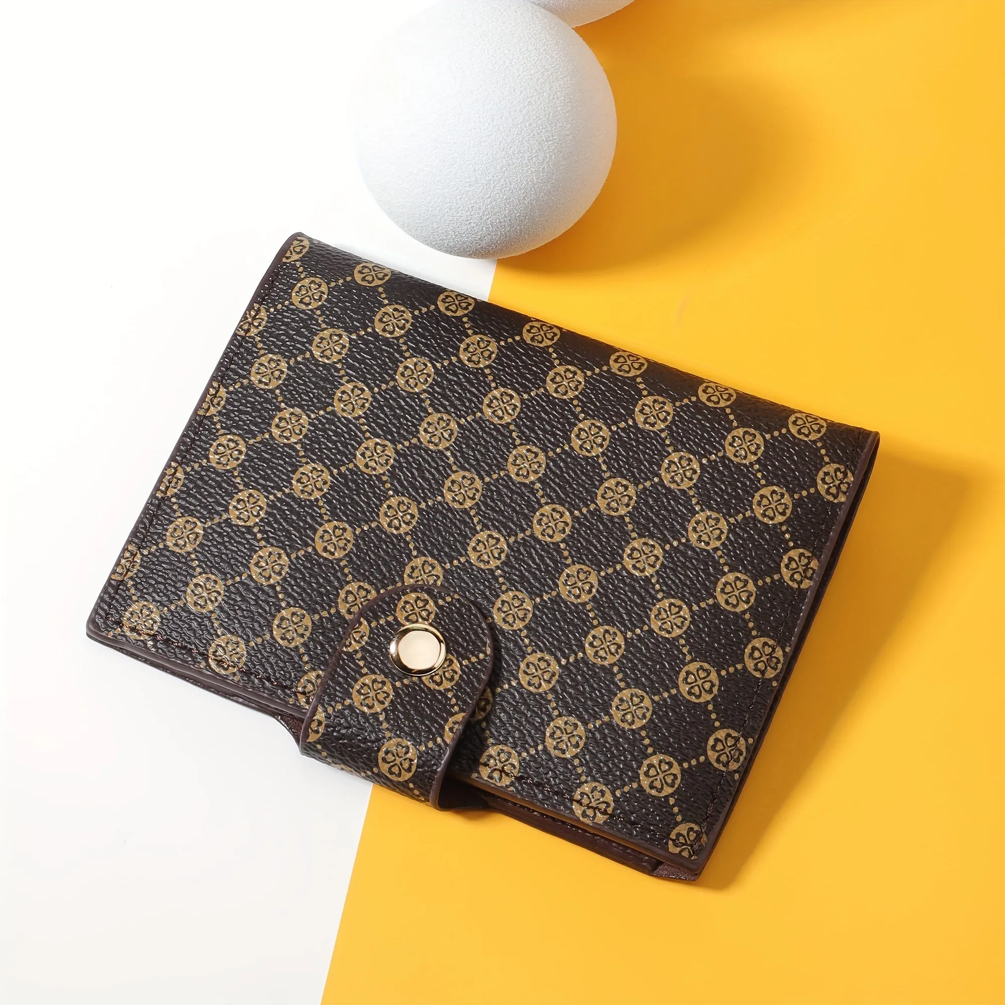 Stylish PU Leather Wallet with Drivers License Clip