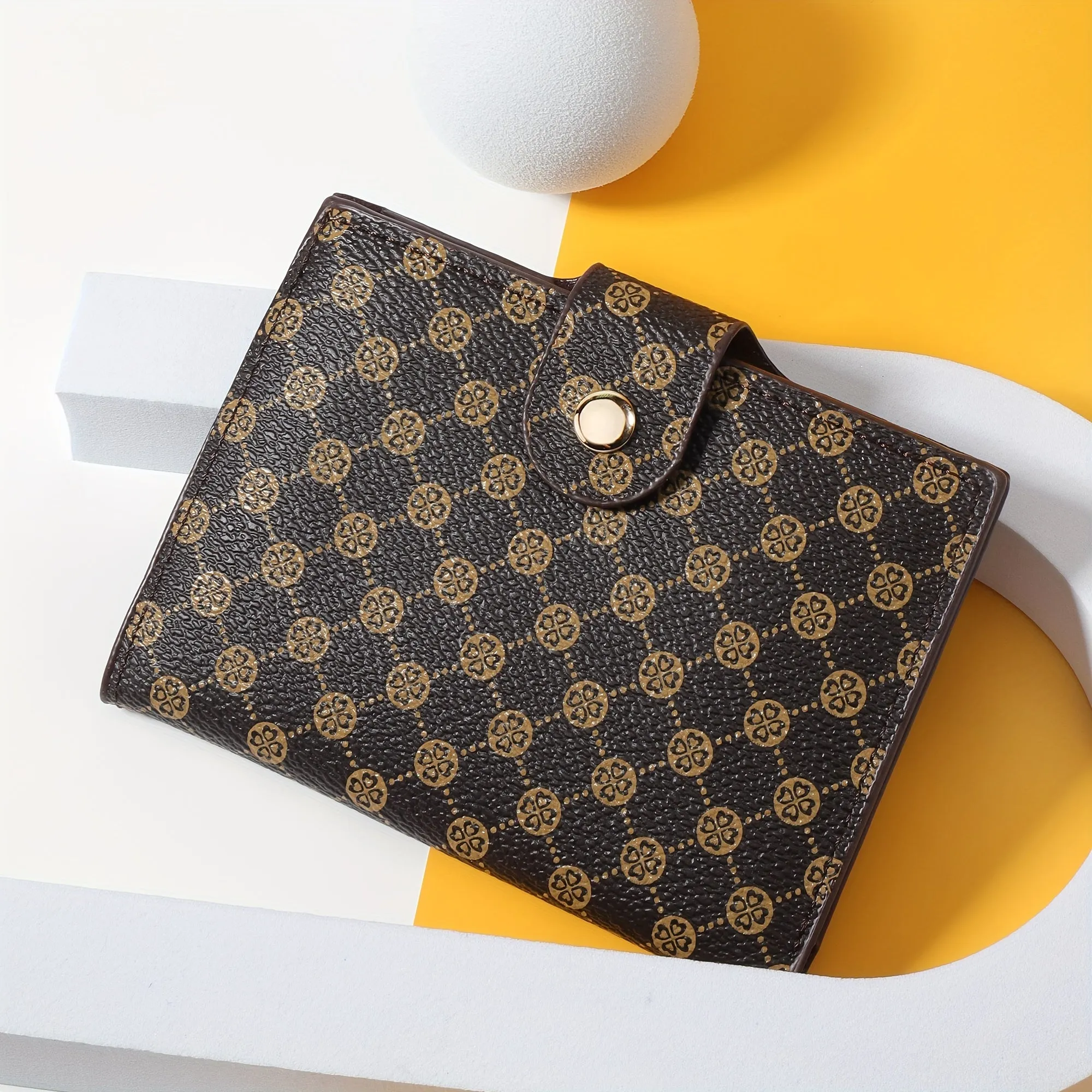 Stylish PU Leather Wallet with Drivers License Clip