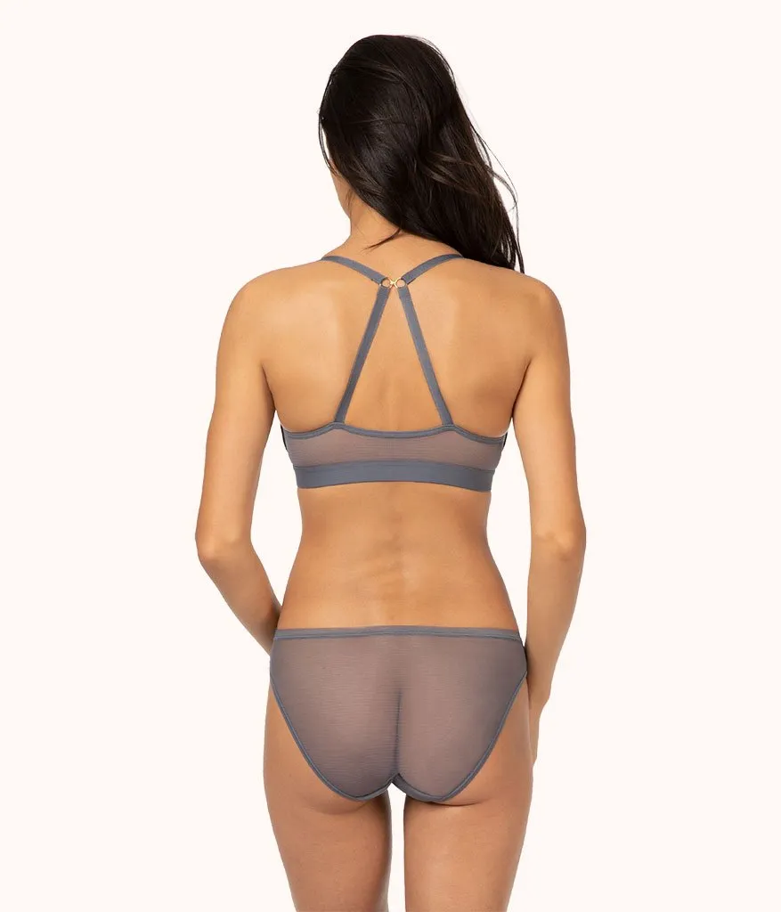 The Front Close No-Wire Bra: Smoke