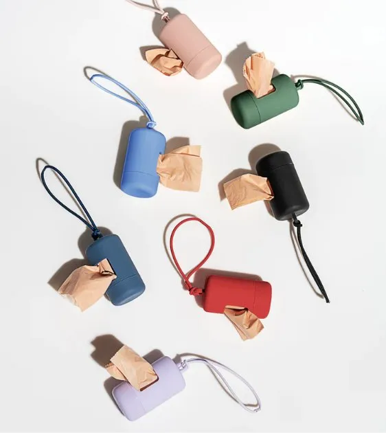 Wild One Poop Bag Carrier and Roll (Orchid)
