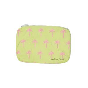 Yellow Neon Palms Water Resistant Tyvek Printed Pouch