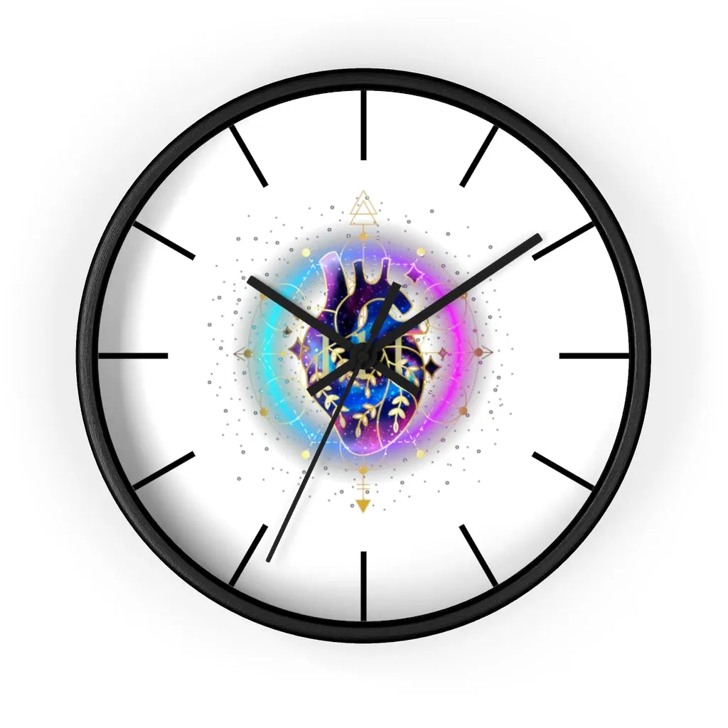 Yoga Spiritual Meditation Wall clock - Sacred Heart 111 Angel Number