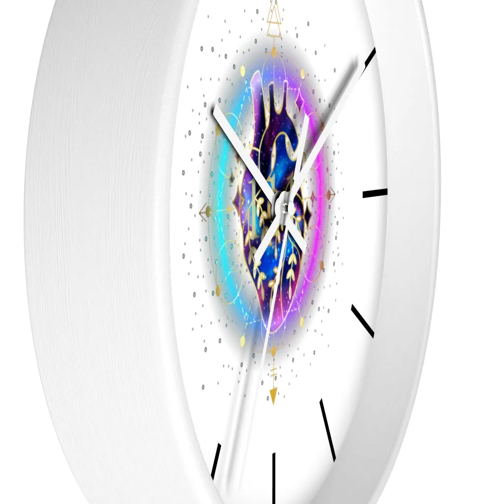 Yoga Spiritual Meditation Wall clock - Sacred Heart 111 Angel Number