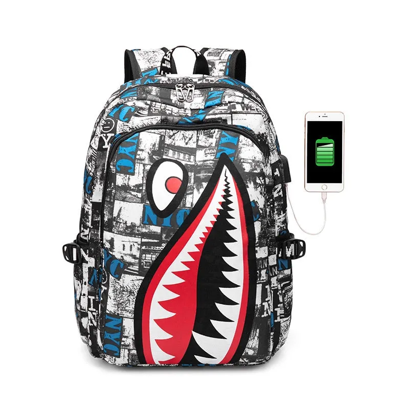 Zaino shark fantasy backpack