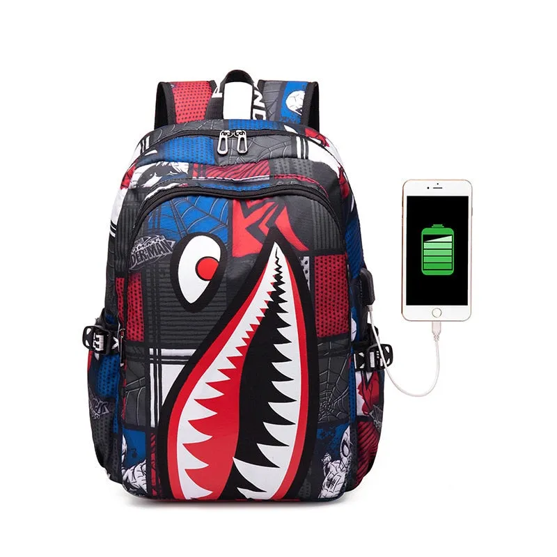 Zaino shark fantasy backpack