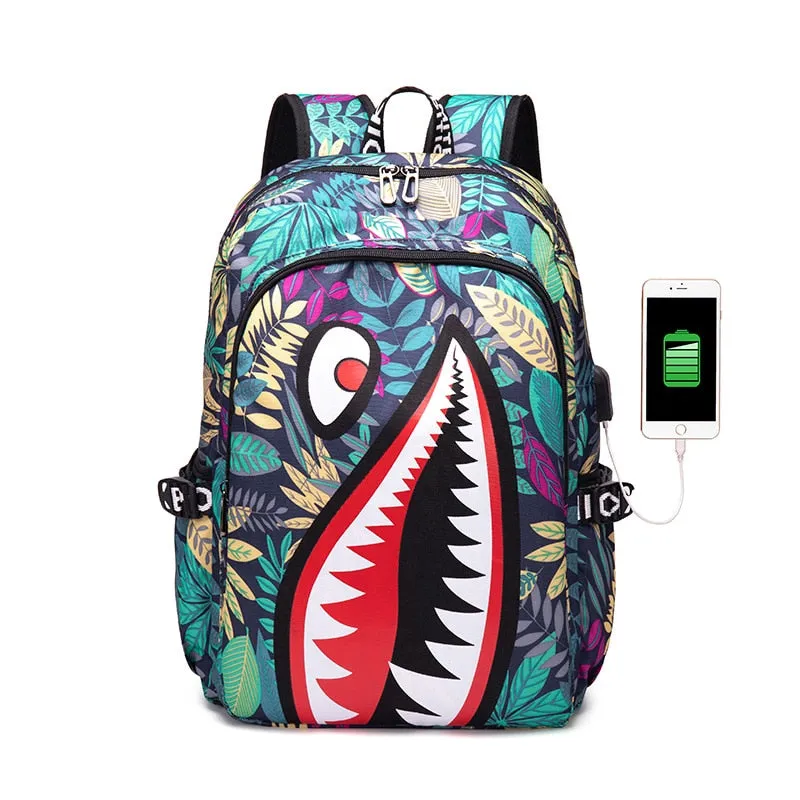 Zaino shark fantasy backpack