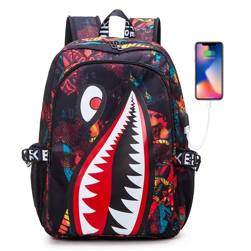 Zaino shark fantasy backpack