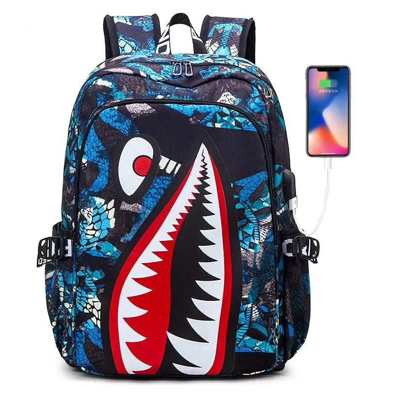 Zaino shark fantasy backpack